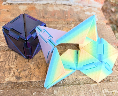 Origami fidget cube
